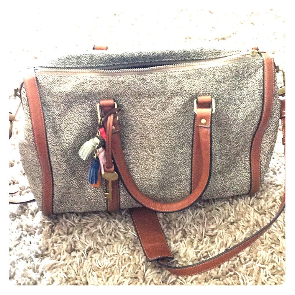 Fossil Satchel Neutral Multi